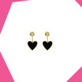'Flipping Heart Gold Plated Earrings For Girls (YG)