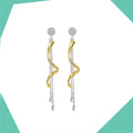 The Twirl Gold Plated Earrings For Girls (YG)