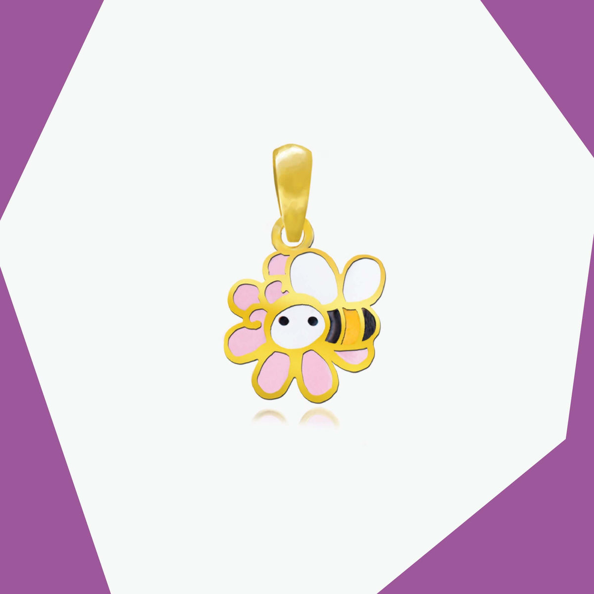 ADVENTURES OF THE HONEY BEE GOLD PENDANT FOR BABY GIRL
