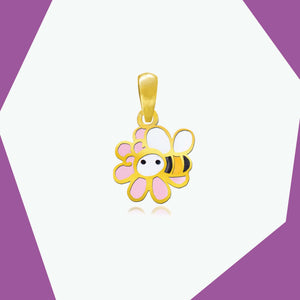 ADVENTURES OF THE HONEY BEE GOLD PENDANT FOR BABY GIRL