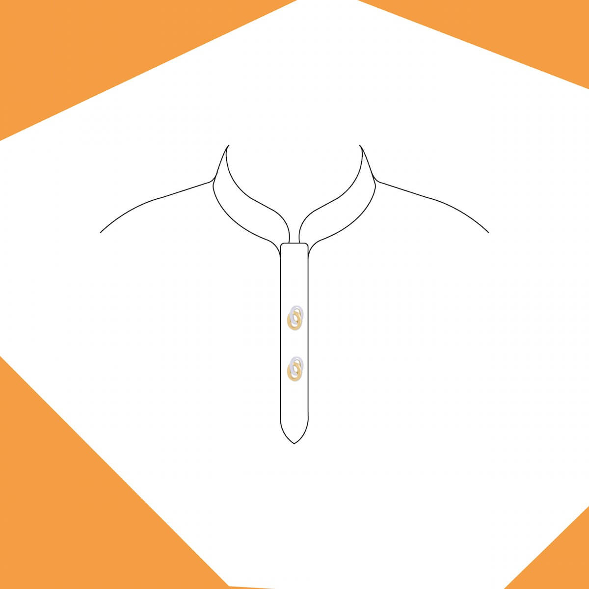 ALWAYS TOGETHER GOLD KURTA BUTTONS FOR BABY BOY