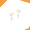 BALLOON BOUQUET GOLD PLATED EARRINGS FOR GIRLS