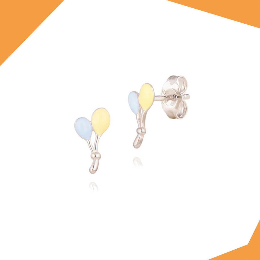 BALLOON BOUQUET GOLD PLATED EARRINGS FOR GIRLS