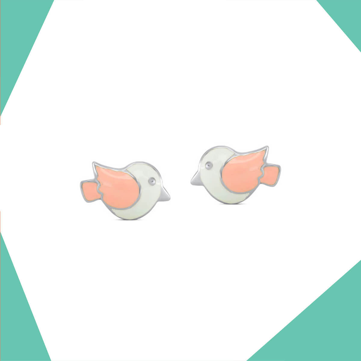 BIG BIRDIE GOLD PLATED EARRINGS FOR GIRLS