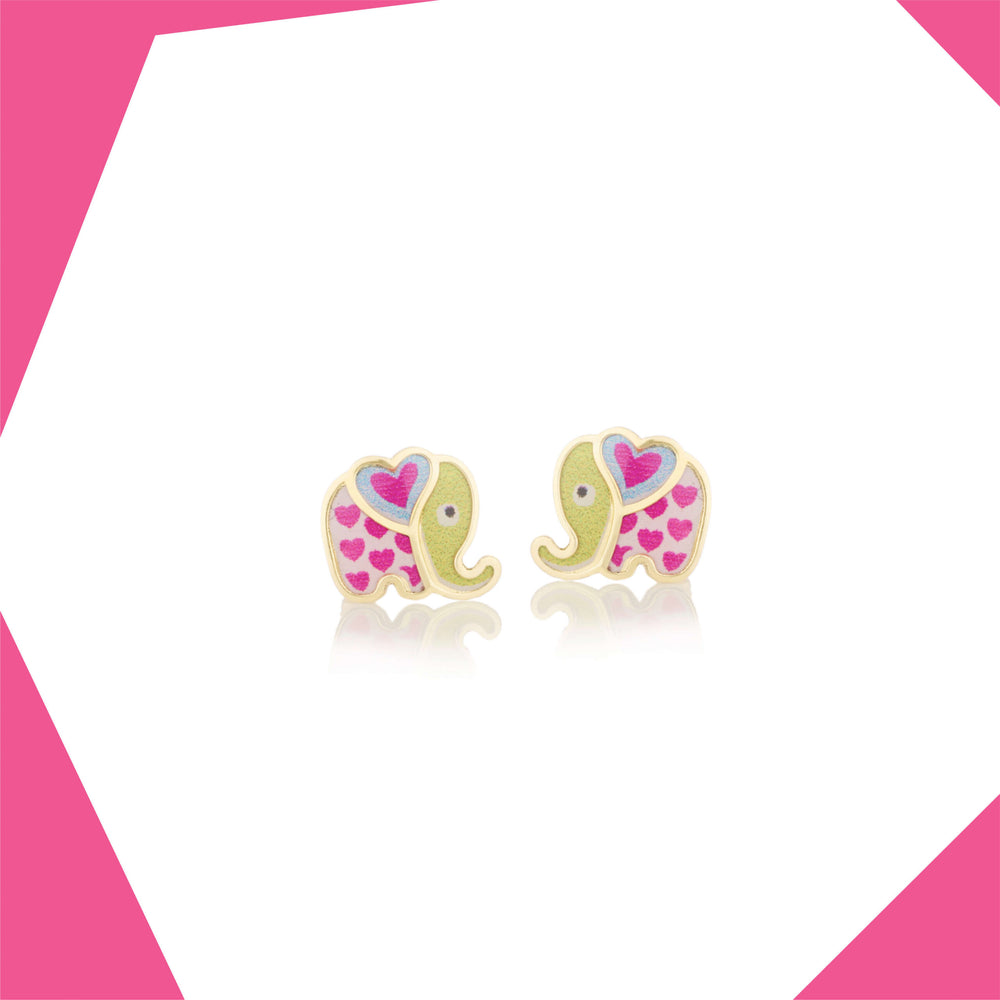 Ele In Love 9kt Gold Earrings For Girls