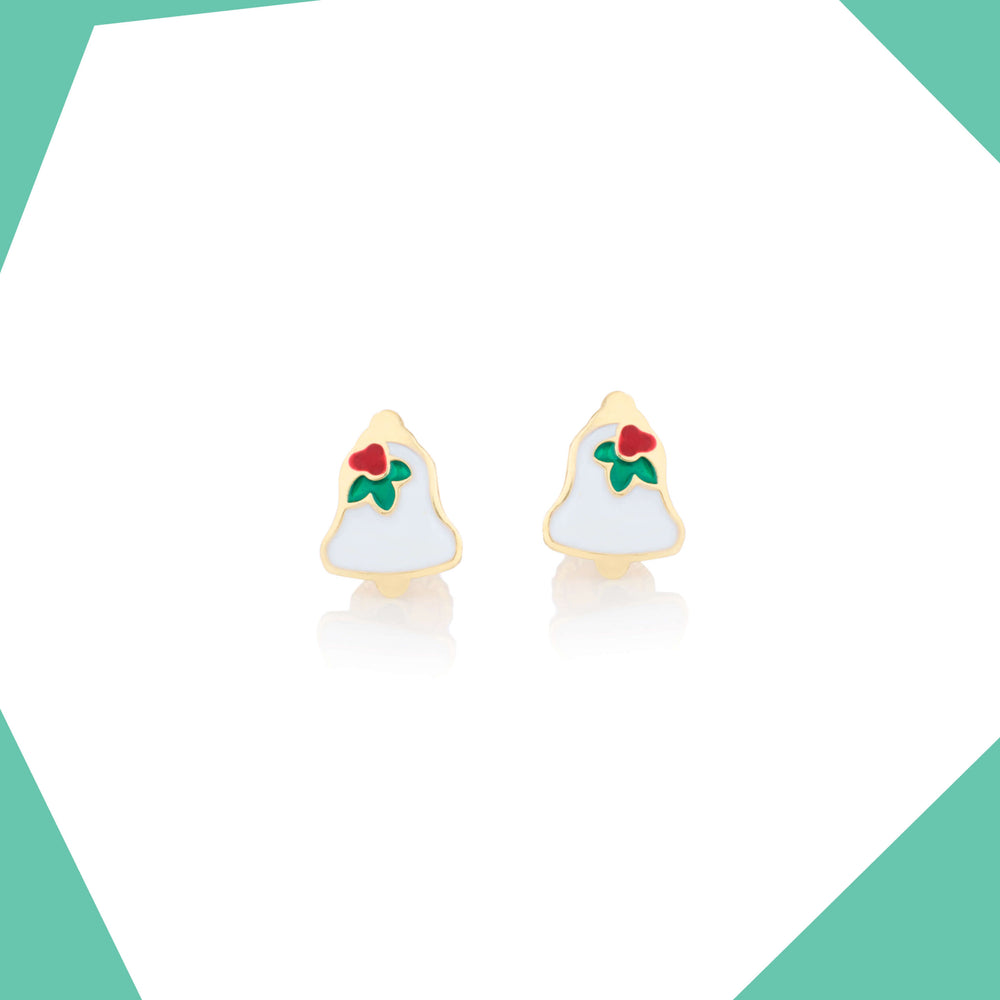 Bells Are Ringing 9kt Gold Earrings For Girls