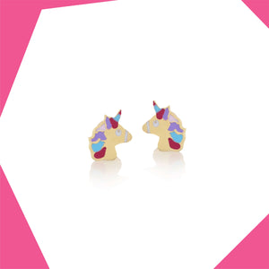 My Unicorn Jewel 9kt Gold Earrings For Girls