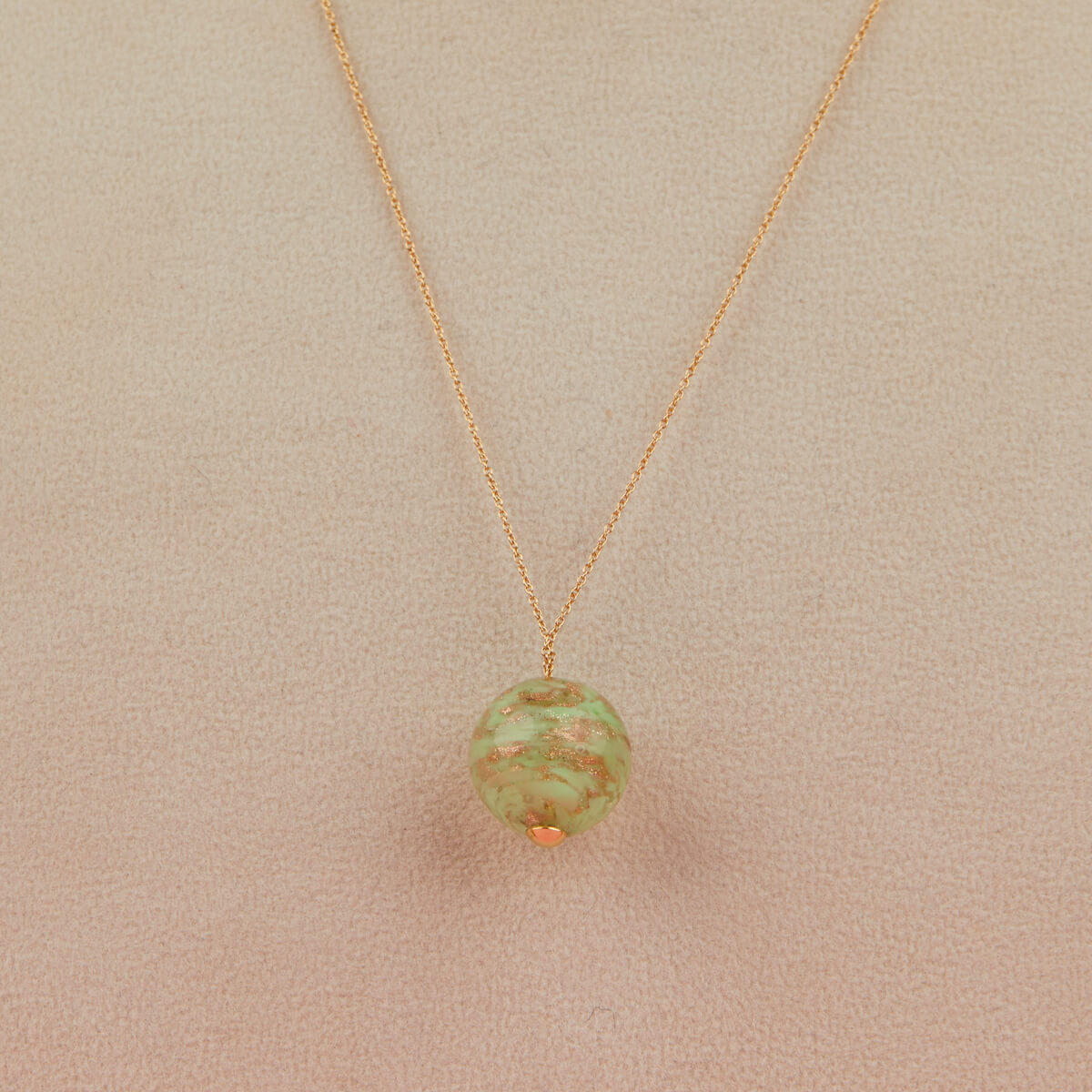 BEAUTIFUL BRIDESMAIDS - SEA GREEN GOLD NECKLACE FOR BABY GIRL