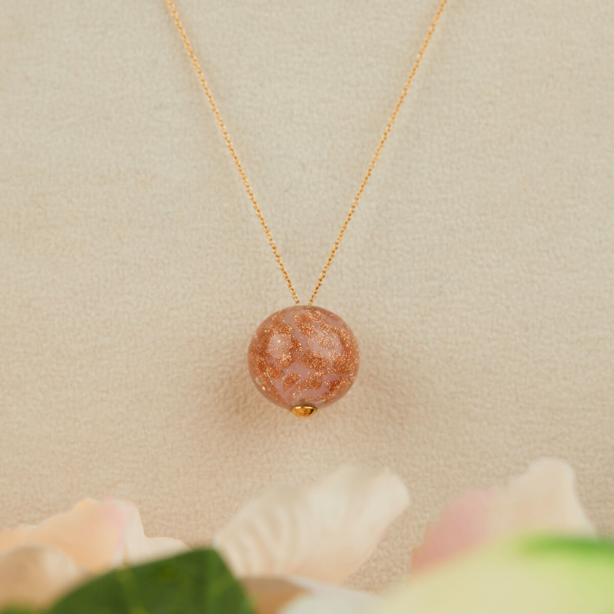 BEAUTIFUL BRIDESMAIDS - PINK GOLD NECKLACE FOR BABY GIRL
