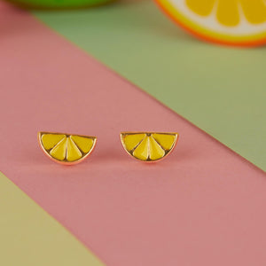 LEMONCELLO WEDGE GOLD EARRINGS FOR BABY GIRL