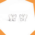Butterfly Gold Plated Earrings For Girls