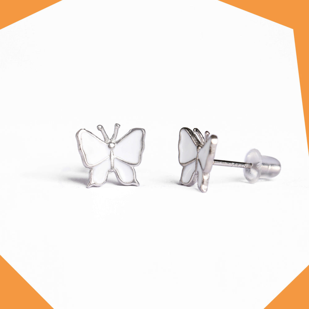 Butterfly Gold Plated Earrings For Girls