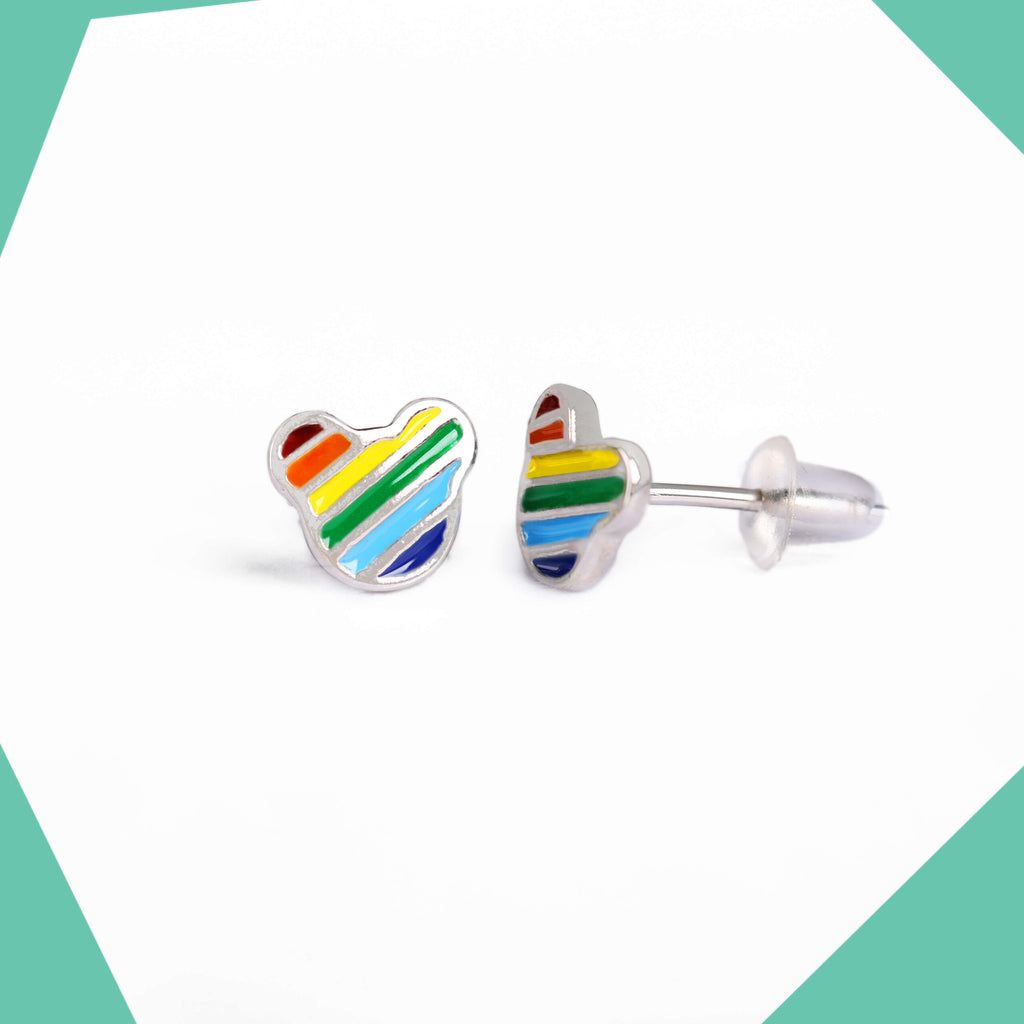 Mouse Gold Plated Earrings For Girls