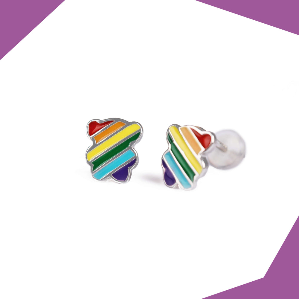 Animal Outline Gold Plated Earrings For Girls