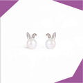 Rabbit & Carrot Gold Plated Earrings For Girls