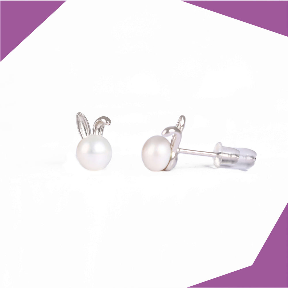 Rabbit & Carrot Gold Plated Earrings For Girls