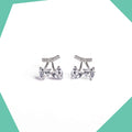 Hearts on a Vine Gold Plated Earrings For Girls (WG)