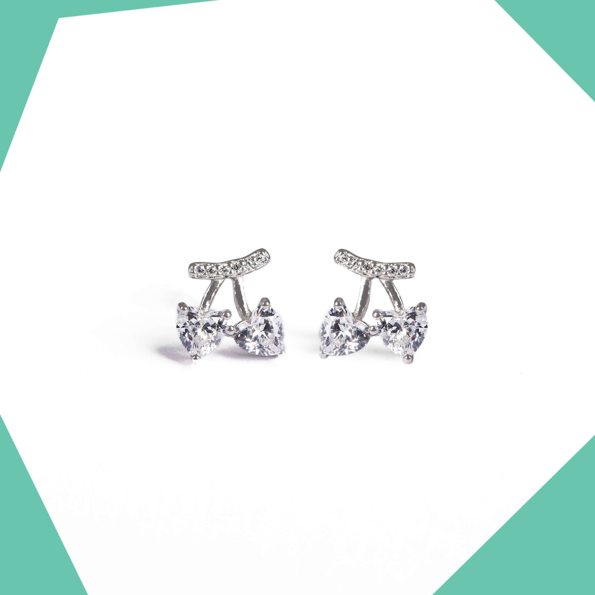 Hearts on a Vine Gold Plated Earrings For Girls (WG)