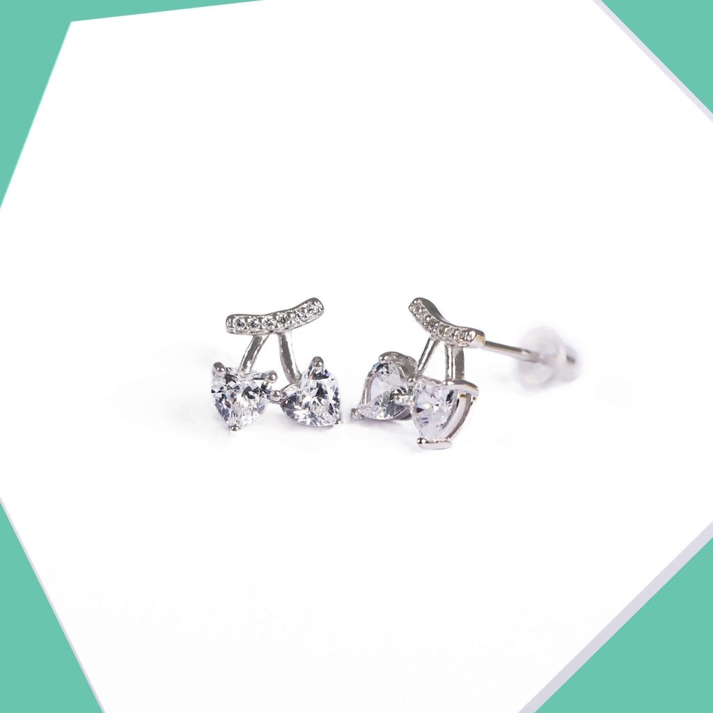 Hearts on a Vine Gold Plated Earrings For Girls (WG)