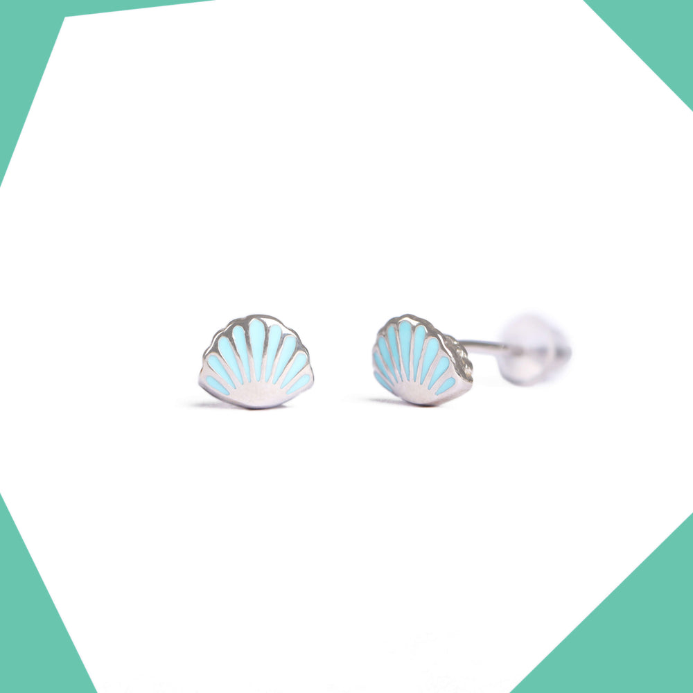 Sea Shell Gold Plated Earrings For Girls (WG)