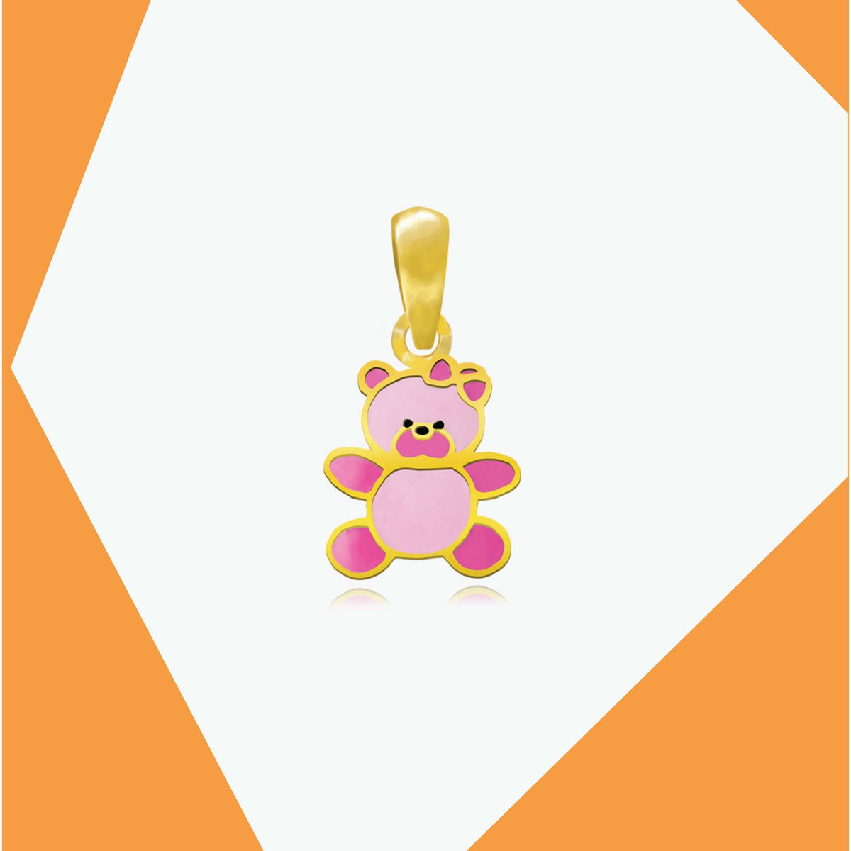 HUSH HUSH LITTLE BEAR 1 GOLD PENDANT FOR KIDS