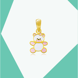 HUSH HUSH LITTLE BEAR 2 GOLD PENDANT FOR KIDS