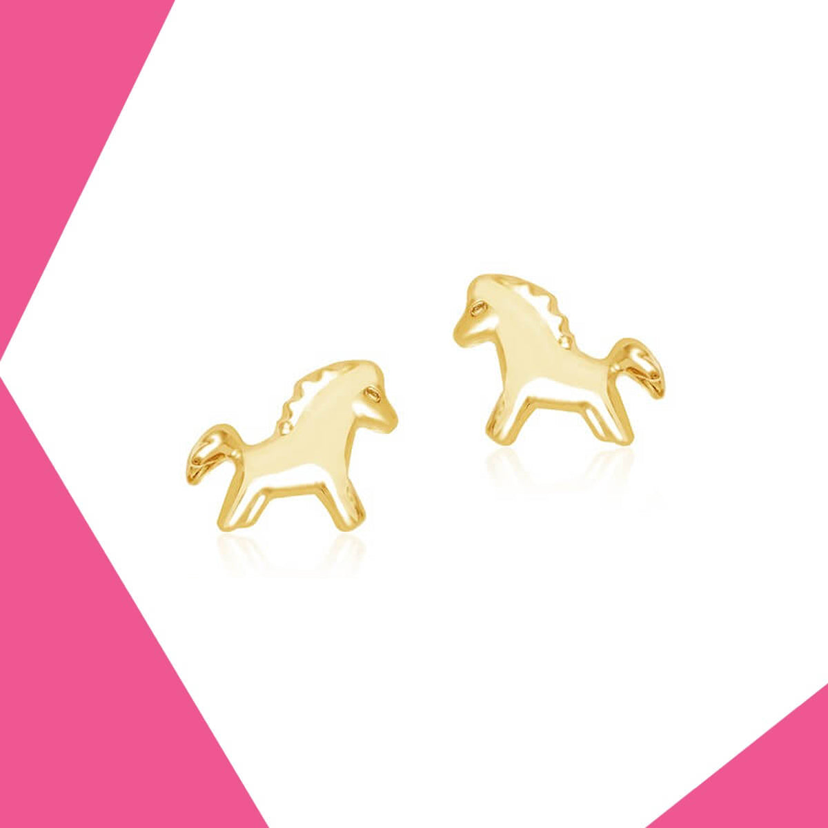 MY LITTLE PONY GOLD EARRINGS FOR BABY GIRL