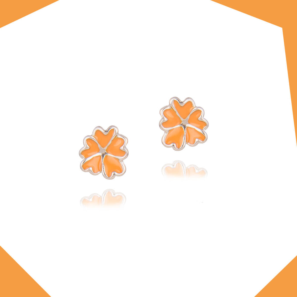 AUTUMN LEAVES GOLD PLATED EARRINGS FOR GIRLS